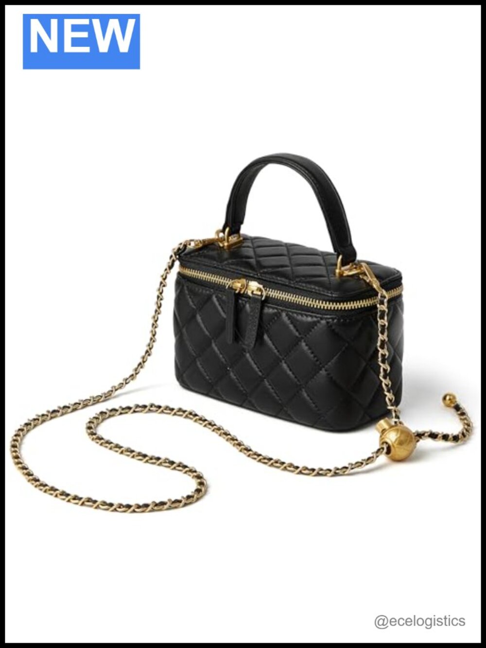 Genuine Leather Small Crossbody Purse for Women Quilted Top Handle Box Bag